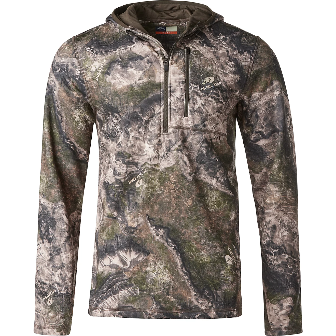 Magellan Outdoors Pro Men's 1/4 Zip Long Sleeve Pullover Top