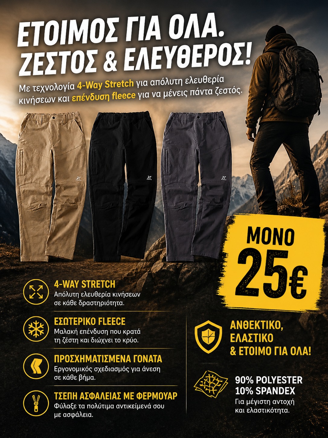 TULTEX STRETCH PANT