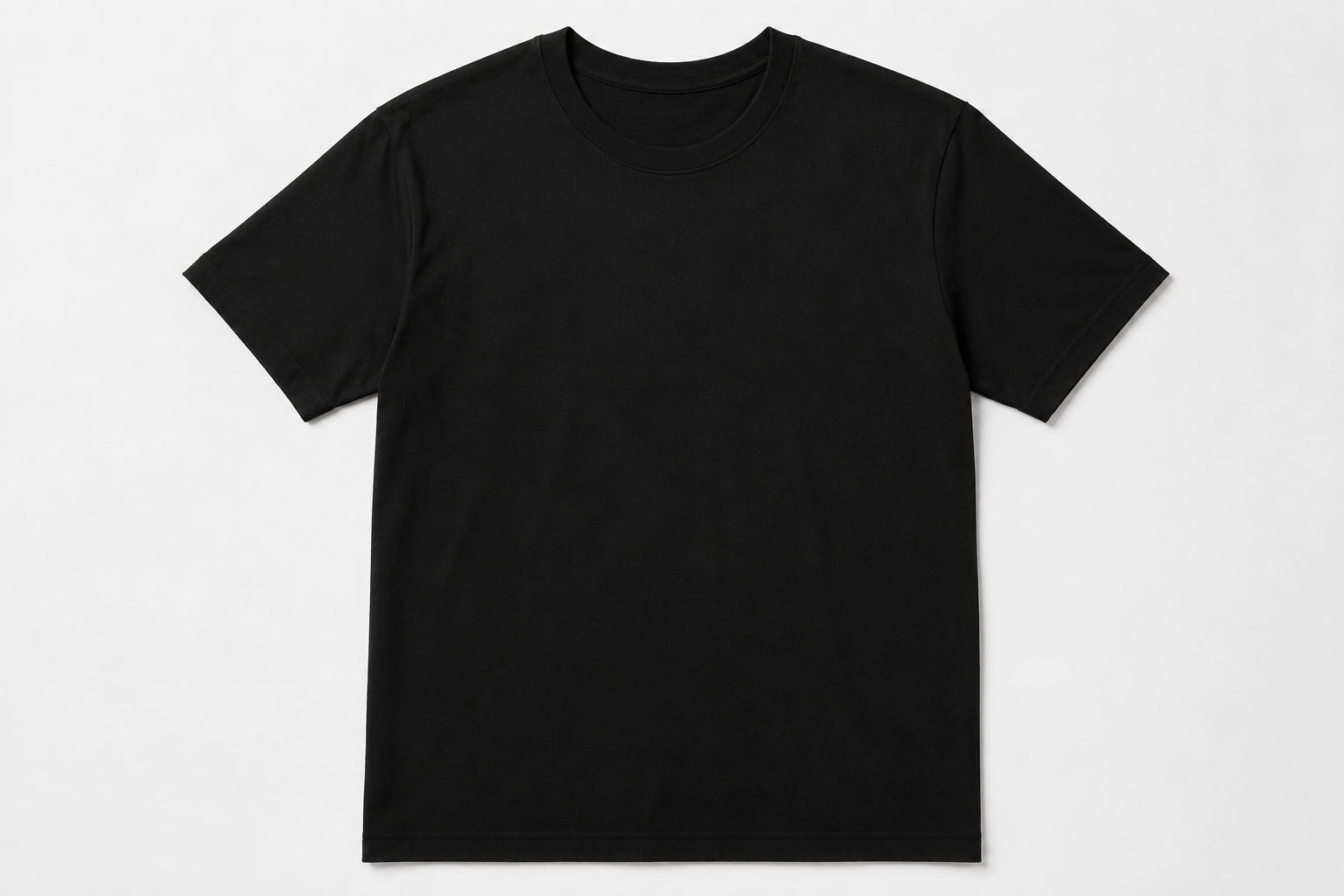 Premium Black T-Shirt 250gsm Μαύρο - Image 3